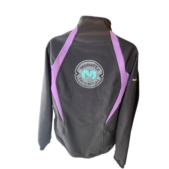 Team Ortho Jacket Womens Large Race Softshell Running Windbreaker Marathon - Picture 12 of 13